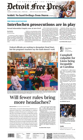 Cover of Detroit Free Press