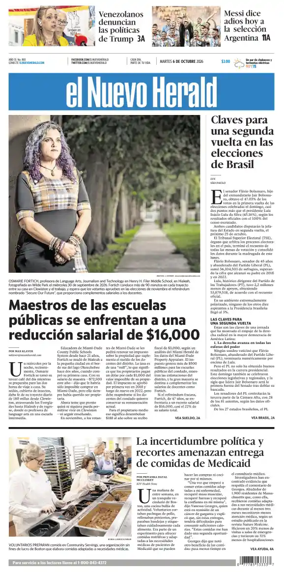 Cover of El Nuevo Herald