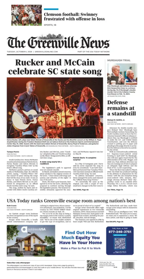 Cover of The Greenville News