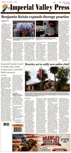 Cover of Imperial Valley Press