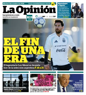 Cover of La Opinion