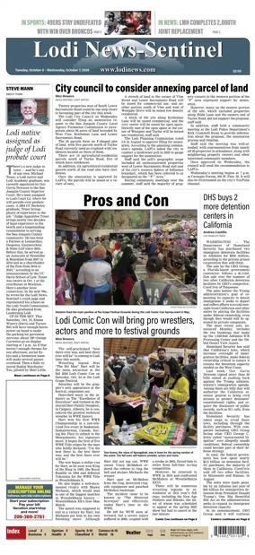 Cover of Lodi News-Sentinel