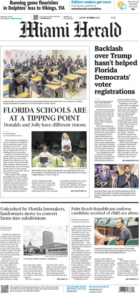 Cover of Miami Herald