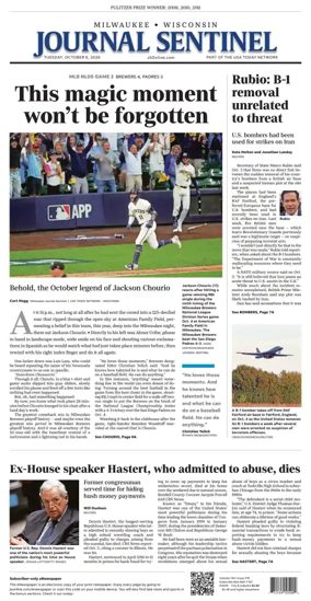Cover of Milwaukee Journal Sentinel