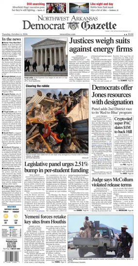 Cover of Northwest Arkansas Democrat-Gazette