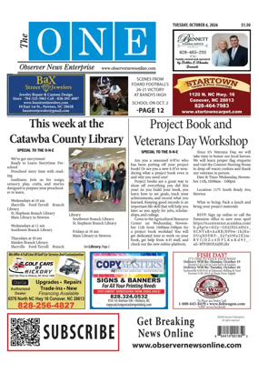 Cover of Observer News Enterprise