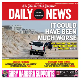 Cover of Philadelphia Daily News