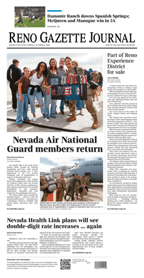 Cover of Reno Gazette Journal