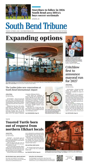 Cover of South Bend Tribune