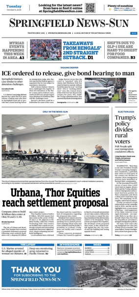 Cover of Springfield News-Sun