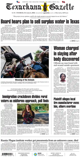 Cover of Texarkana Gazette