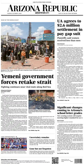 Cover of The Arizona Republic