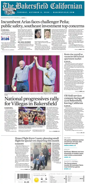 Cover of The Bakersfield Californian