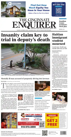 Cover of The Cincinnati Enquirer