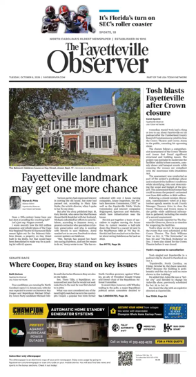 Cover of The Fayetteville Observer