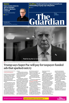 Cover of The Guardian (USA)