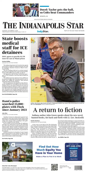 Cover of The Indianapolis Star
