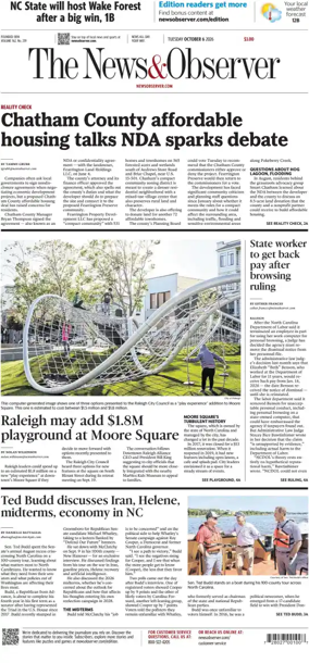 Cover of The News & Observer