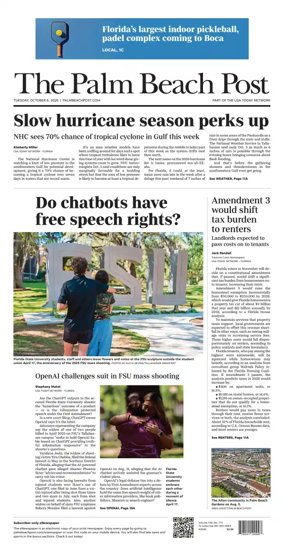 Cover of The Palm Beach Post