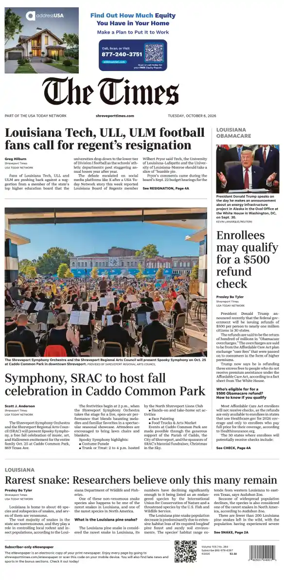 Cover of The Times (Shreveport)