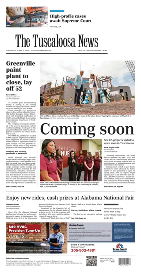 Cover of The Tuscaloosa News