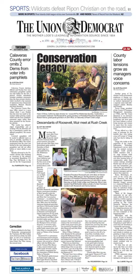 Cover of The Union Democrat
