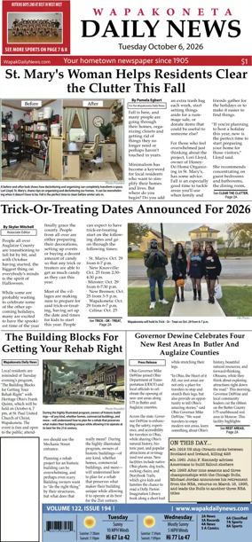 Cover of Wapakoneta Daily News