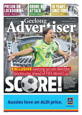 Cover of Geelong Advertiser