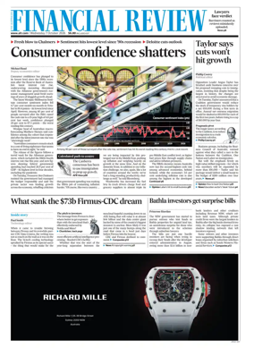 Cover of The Australian Financial Review