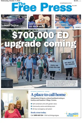 Cover of The Free Press (Corowa)