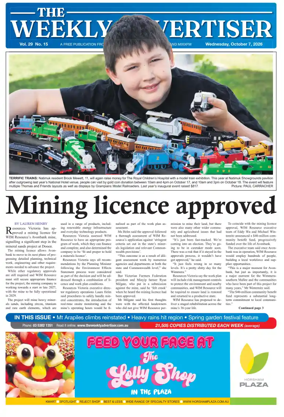 Cover of The Weekly Advertiser Horsham
