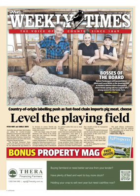 Cover of Weekly Times