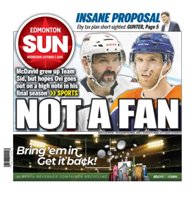 Cover of Edmonton Sun