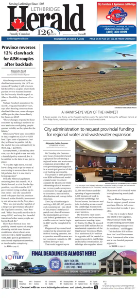 Cover of Lethbridge Herald