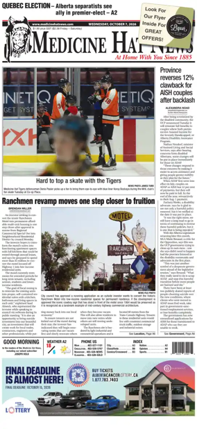 Cover of Medicine Hat News