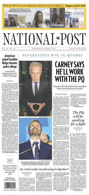 Cover of National Post - (National Edition)