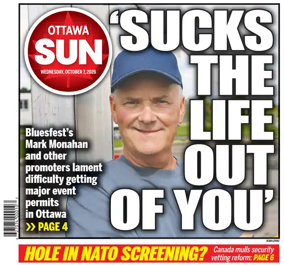 Cover of Ottawa Sun