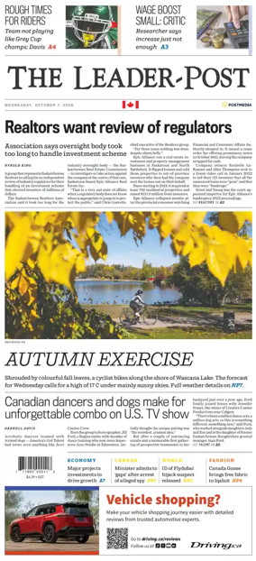 Cover of Regina Leader-Post
