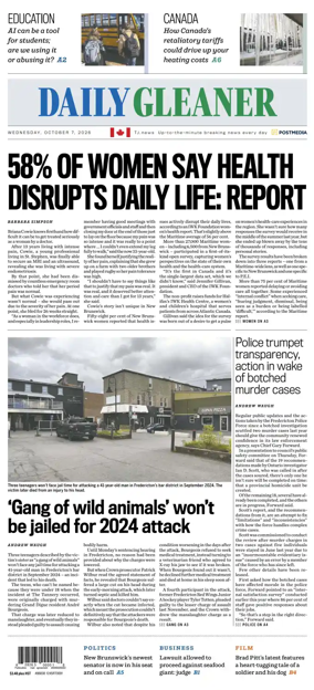 Cover of The Daily Gleaner