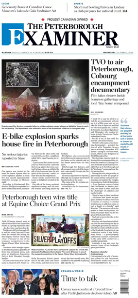 Cover of The Peterborough Examiner