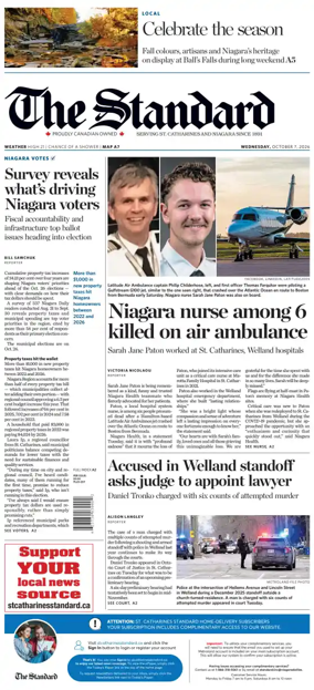 Cover of The Standard (St. Catharines)