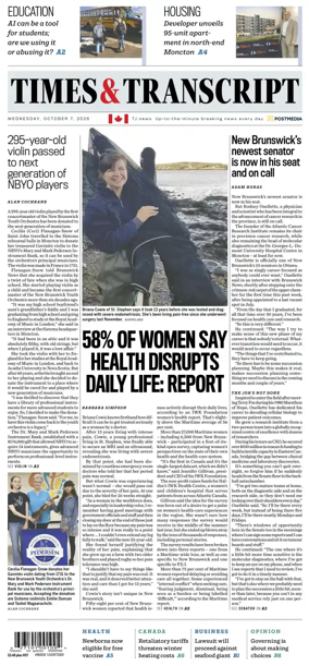 Cover of Times & Transcript