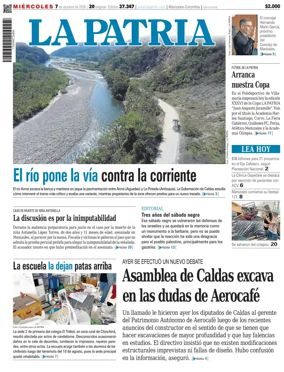 Cover of La Patria (Colombia)