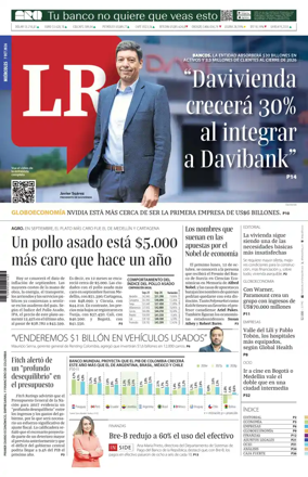 Cover of La Republica (Colombia)