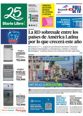 Cover of Diario Libre (Republica Dominicana)