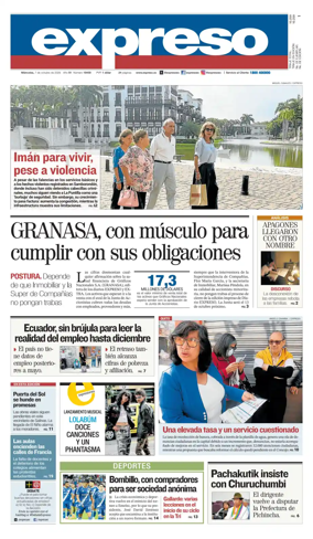 Cover of Diario Expreso