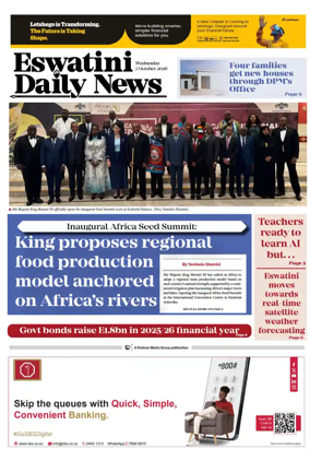 Cover of Eswatini Daily News