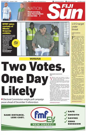 Cover of Fiji Sun