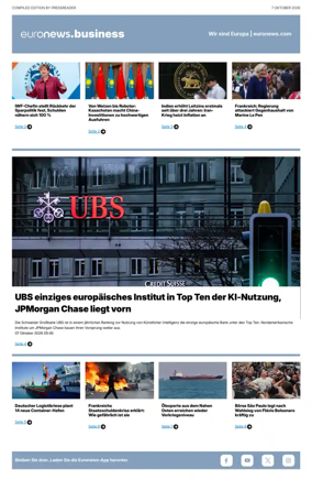 Cover of Euronews Business (German)