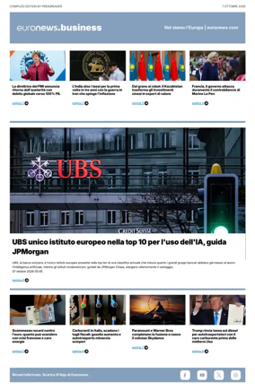 Cover of Euronews Business (Italian)